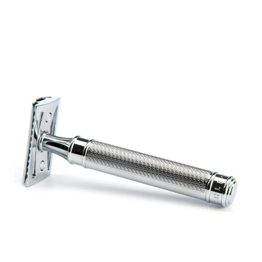 Muhle - R89 Safety Razor Chroom - verlengt - Baard en Co - Safety Razor - 4028982012497