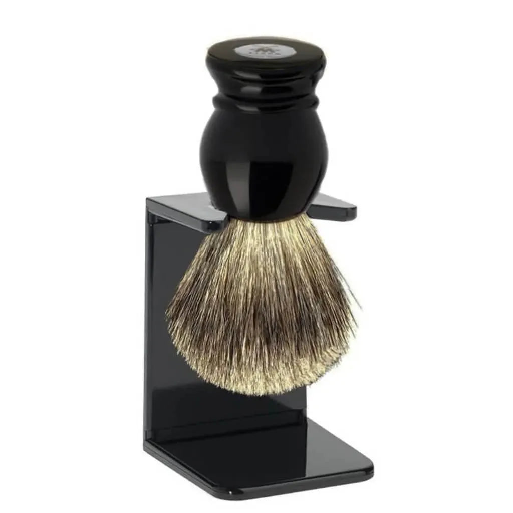 NOM Houder Scheerkwast - zwart - Baard en Co - Scheerstand - 4028982010288