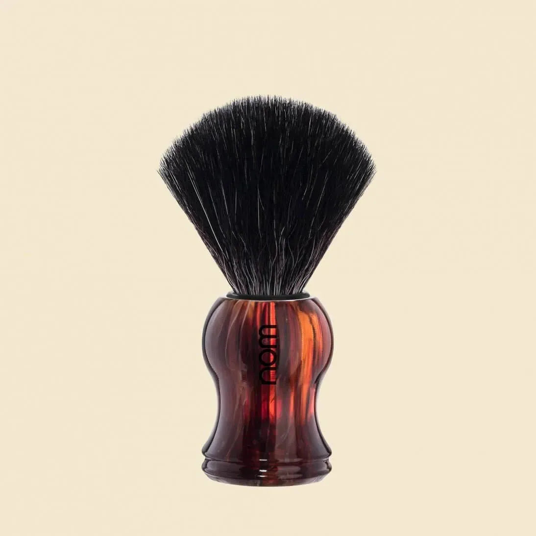 Nom Scheerkwast Gustav Havanna (Black Fibre) - Baard en Co - Scheerkwast synthetisch - 4028982210916