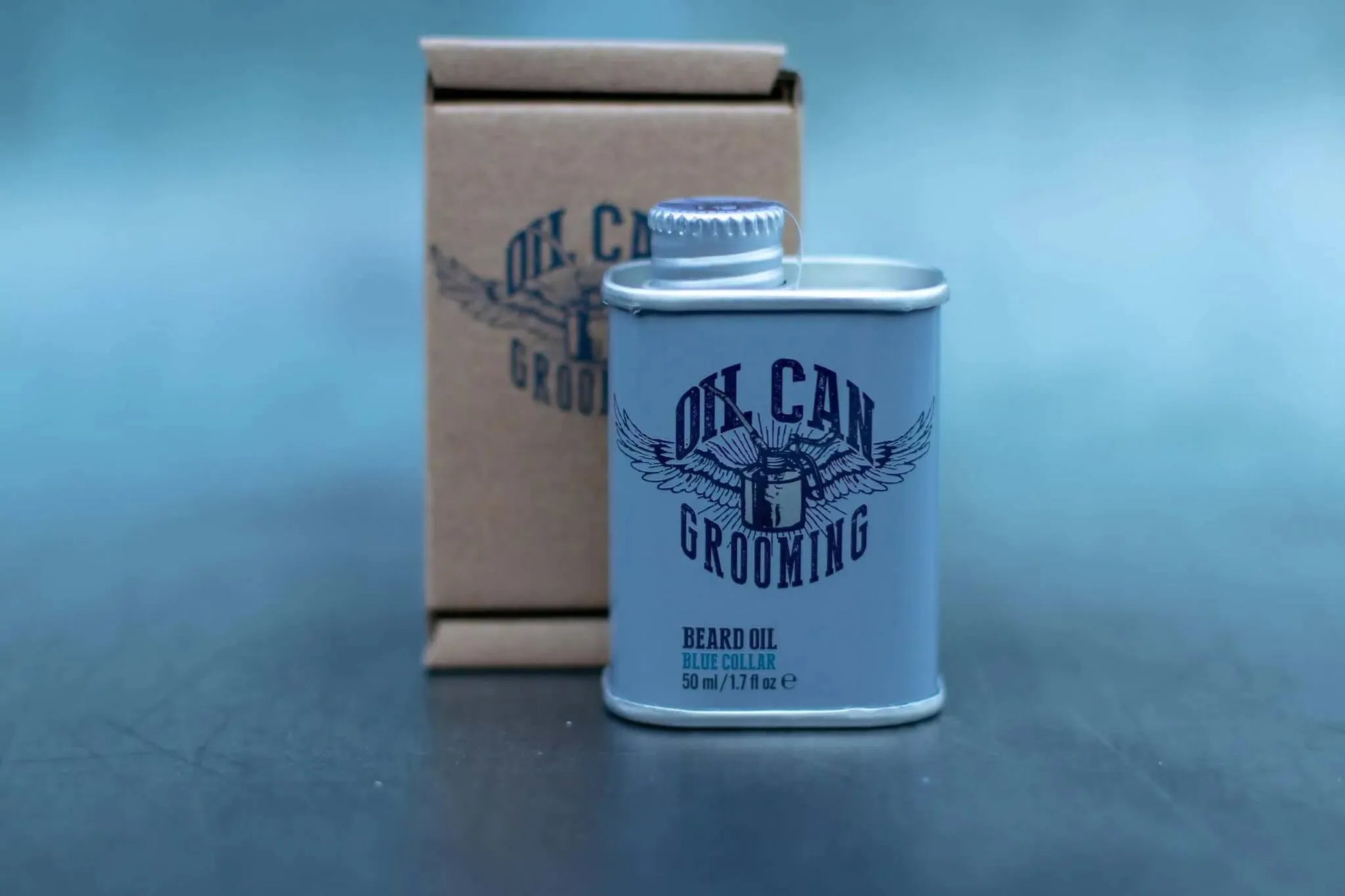 Oil Can Grooming Blue Collar Beard Oil - Baard en Co - Baardolie - 0731275727490