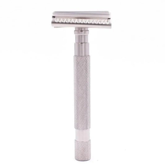 Parker 55SL-SC Safety Razor Semi-Slant Bar - satin chroom - Baard en Co - Scheermes - 0657968108929