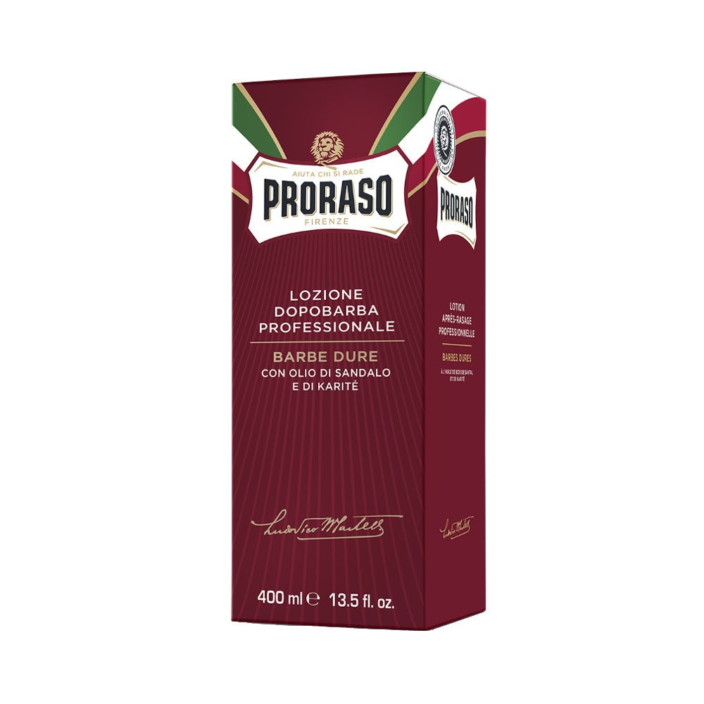 Proraso Aftershave Lotion - Red Sandalwood & Karite Butter - Baard en Co - Aftershave - 8004395006779