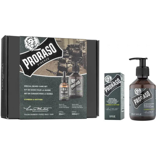 Proraso - Special beard care set - cypress & vetyver - Baard en Co - Baardset - 8004395007479