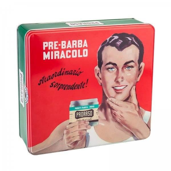 Proraso vintage gift box green - Baard en Co - Scheerkit - 8004395003594