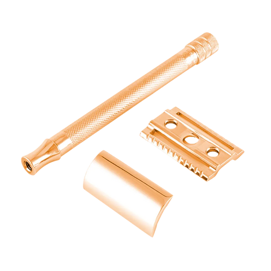 Safety Razor 24G - Extra Long - rose gold - Baard en Co - Safety Razor - 4045284032039