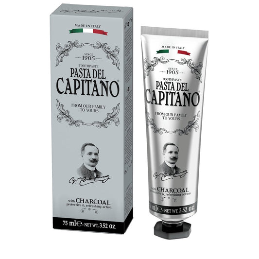 Tandpasta – Pasta del Capitano 1905 – Charcoal - Baard en Co - Tandpasta - 8002140037702