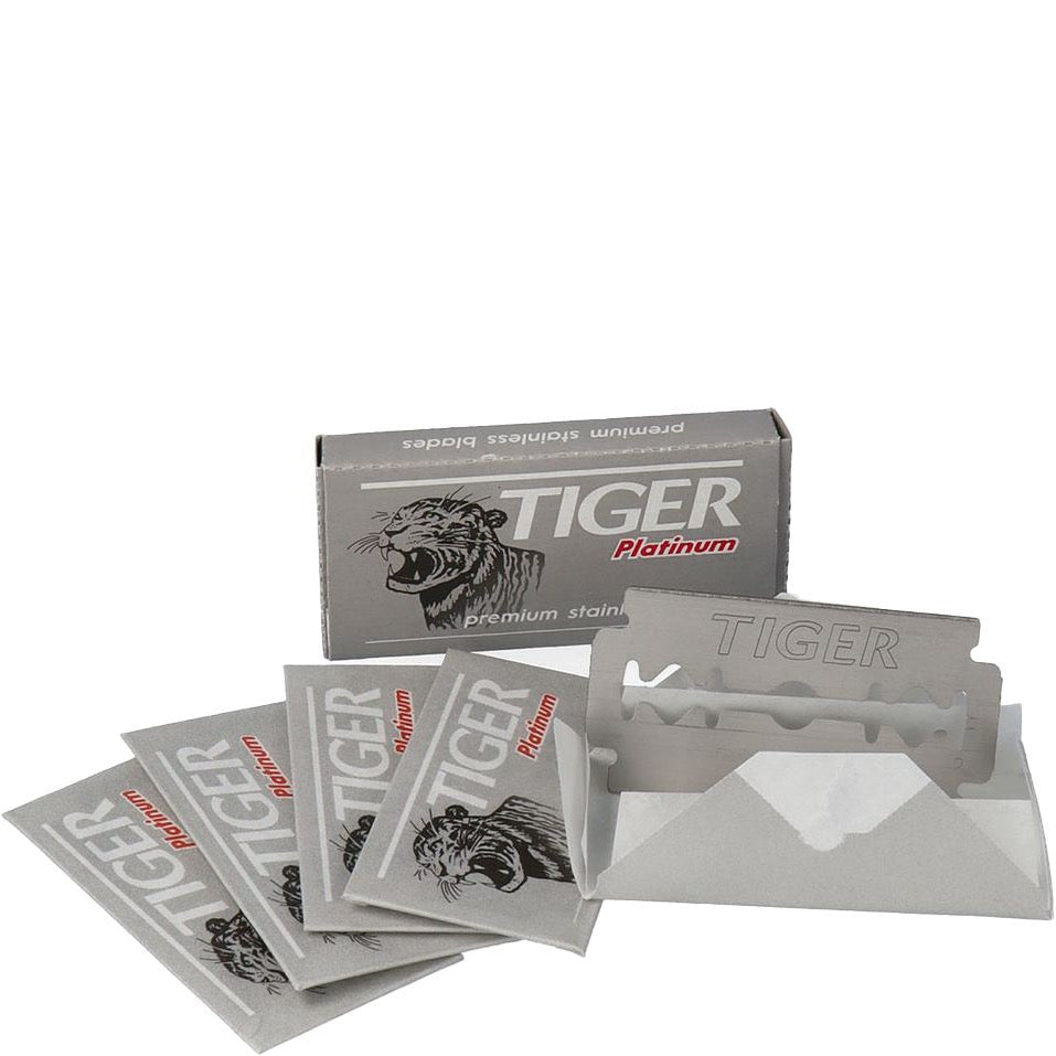 Tiger - Double Edge Blades Platinum - Baard en Co - Scheermesjes - 8594155110223