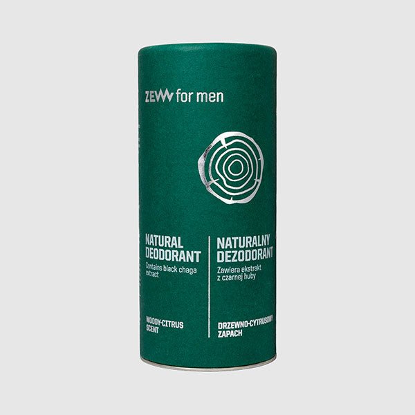 ZEW For Men Natuurlijke Deodorant met zwarte chaga - Baard en Co - Deodorant - 5903766462370