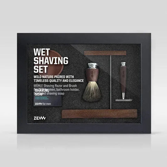 Zew For Men - Scheer Giftset - Wet Shaving - Baard en Co - Scheerkit - 5906874538944